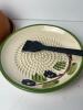 Terracotta Garlic Keeper with Ceramic Garlic Grater Plate - 2