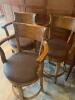 Trio of M-Geough Sterling Collection Rustic Swivel Bar Stools - 2