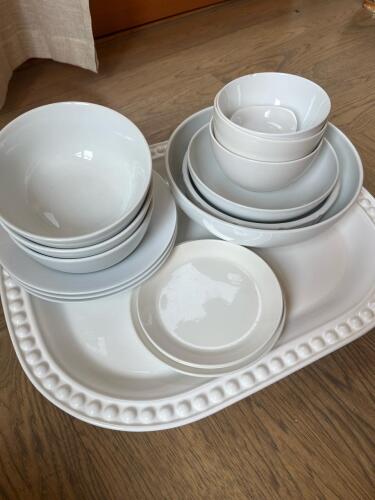 Lot of White Kitchenware, Including Ironstone, Johnson Brothers and Alf&ouml;ldi Porcel&aacute;n