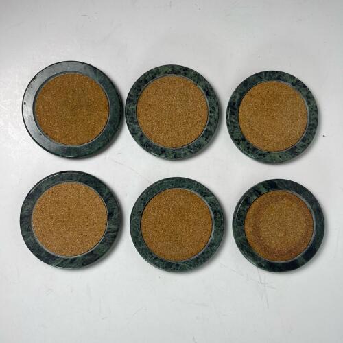 Marble and Cork Coasters