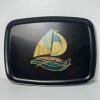 Couroc Monterey California Sailboat Inlaid Serving Tray - 7