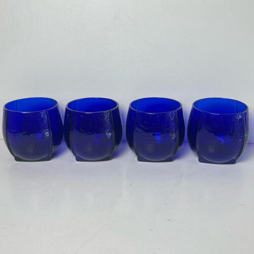 Gorgeous Cobalt Blue Glass Tumblers