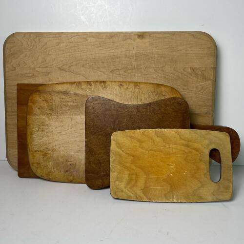 Boos Block Maple Cutting Board with Assorted Wooden Boards