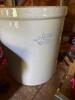 Stoneware Crock and Glazed Ceramic Planter - 2