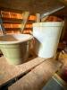 Stoneware Crock and Glazed Ceramic Planter