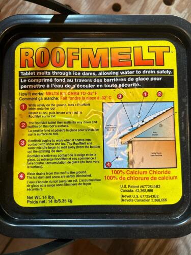 RoofMelt Ice Dam Melting Tablets Calcium Chloride