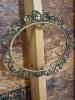 Ornate Rococo-Style Gilt Brass Round Picture Frame - 2
