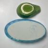 Italian Blue Oval Baking Dishes and Green Avocado Bowls - 2