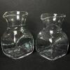 Pair of Simon Pearce Handblown Glass Carafes