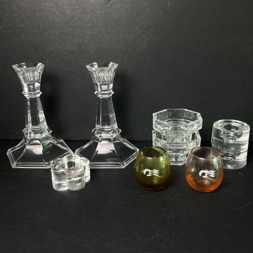 Assorted Glass Candle Holders and Votive Cups