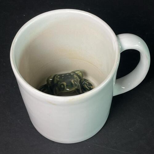 Ceramic Mug with Frog Figurine Interior!