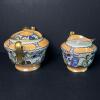 Noritake Hand Painted Sugar Bowl and Creamer Art Deco-Style - 2