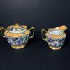 Noritake Hand Painted Sugar Bowl and Creamer Art Deco-Style - 3
