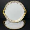Haviland France Gilded Porcelain Handled Plates - 9