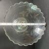 Glass Compote with Etched Wheat Motif and Scalloped Rim - 4