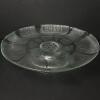 Clear Textured Glass Bowl and Pedestal Plate Set - 2
