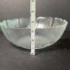 Clear Textured Glass Bowl and Pedestal Plate Set - 7