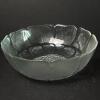 Clear Textured Glass Bowl and Pedestal Plate Set - 9