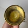 Brass French Horn Wall Decor & 3 Brass Bugle Candle Holders - 6