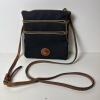 Dooney & Bourke Black Canvas Bag with Leather Trim