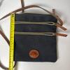 Dooney & Bourke Black Canvas Bag with Leather Trim - 8