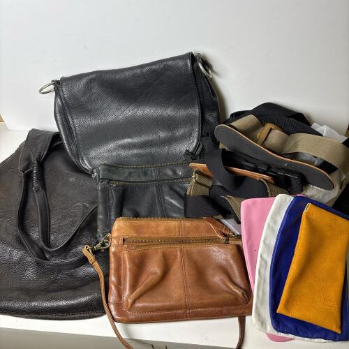 Assorted Leather and Faux Leather Bags & Purses