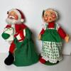 Annalee Santa and Mrs. Claus Mobilitee Dolls