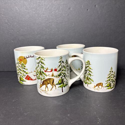 Williams-Sonoma Christmas Mugs Set