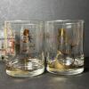 Culver Holiday and Starburst Pattern Lowball Glasses - 4