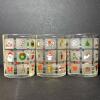 Culver Holiday and Starburst Pattern Lowball Glasses - 6