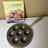 Nordic Ware Ebelskiver Filled Pancake Pan with Cookbook