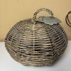 Pumpkin-Shaped Metal Tealight Holders & Wicker Pumpkin - 4