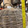 Pumpkin-Shaped Metal Tealight Holders & Wicker Pumpkin - 7