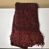 Crate & Barrel Berkely Throw Blanket in Sierra Red