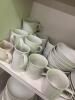 Assorted White Dinnerware Plates, Bowls, and Cups - 2