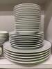 Assorted White Dinnerware Plates, Bowls, and Cups - 3