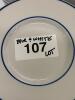 Assorted Stoneware Collection Blue and White Dishes and Cups - 7