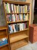 Wood Bookshelf With Assorted Books