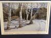 Framed Watercolor Winter Landscape by Bernard Gerstner - 2