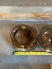 Pair of Hand-Blown Amber Glass Vases - 3