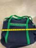 De Lanthe Canvas Duffel Bag with Green Sheep Trim - 4