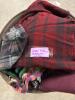 Wool Fabric Remnants Assorted Plaid and Solid Patterns - 4