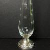 Weighted Sterling Silver Glass Bud Vase - 2