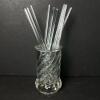 Glass Stir Sticks with Pressed Glass Holder