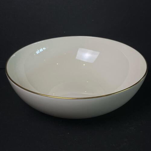 Lenox Olympia X-303 Porcelain Serving Bowl with Gold Trim