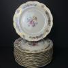 Royal Bayreuth Bavaria Nuremberg Floral Gilt Porcelain Plates