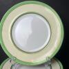 Wedgwood Plates Green and Gold Trim - 2