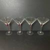 Martini Glasses With Red Accent Stems