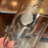 Etched Glass Stemware, Tumblers, Cups, and Decanter - 2