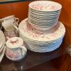 Wedgwood Etruria England Red Transferware Dinnerware Service - 2